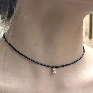 NWT Brandy💖Melville BLACK ROPE TEDDY BEAR CHOKER